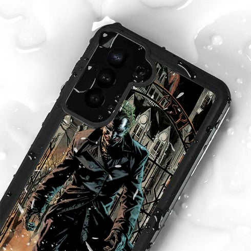 DC Comics The Joker Walking Dark Grounds Comic Art By Lee Bermejo Galaxy S24 Plus Waterproof Case